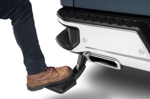 GMC Sierra 1500 Bed Step - Rear - AMP Research - Retractable - Black - `19-`26